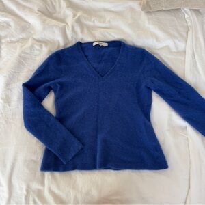 Lark & Ro Royal Blue Cashmere Sweater